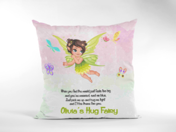 Green Flying Fairy Hug Cushion