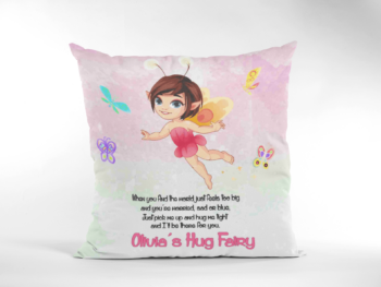 Pink Flying Fairy Hug Cushion