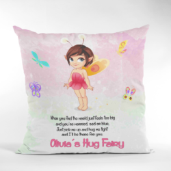 pink fairy hug cushion