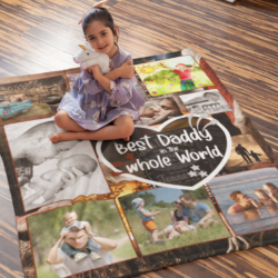 Fathers Day Photo Blanket